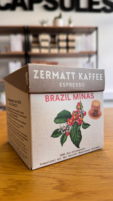 Zermatt Kaffee - Brazil Minas - Holzkapseln